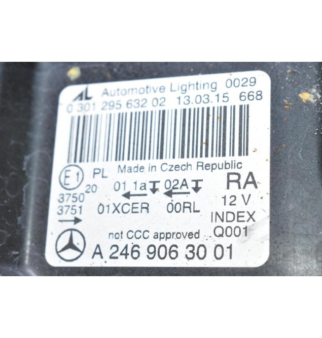 Φανάρι Εμπρός Δεξιά Mercedes-Benz W246 2015-2022 A2469063001 030129563202 A2C7414940 (Γνήσιο, LED)