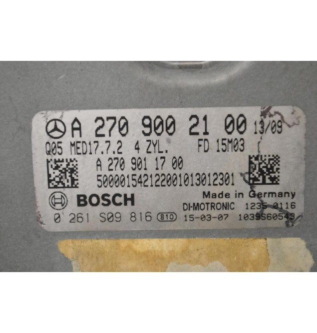 Εγκέφαλος Mercedes-Benz CLA GLA 200 2004-2020 A2709002100 1039S60543 0261S09816 (Γνήσιος)