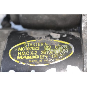 Μίζα Hyundai Accent 8 Δόντια Αρ.Κινητήρα G4EA 2001-2005 3610011150