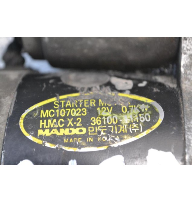 Μίζα Hyundai Accent 8 Δόντια Αρ.Κινητήρα G4EA 2001-2005 3610011150