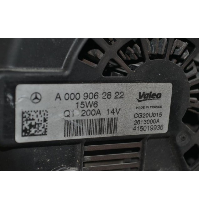 Δυναμό Mercedes-Benz Vito W447 CDI 651950 2014-2020 VALEO A0009062822 2613000A (200A)