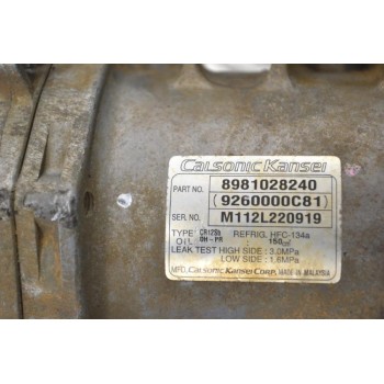 Κομπρεσέρ Aircondition Isuzu D-Max 2008-2012 CALSONIC 8981028240 9260000C81