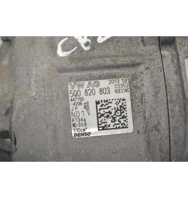 Κομπρεσέρ Aircondition A/C Audi A3 / A4 1.6 TDI CLH 2010-2016 DELPHI 5Q0820803B 12104221152.D (Γνήσιο) (Volkswagen Golf / Seat Leon / Skoda Octavia)