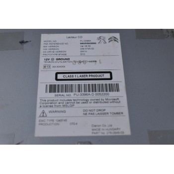 Πλακέτα Ραδιου CD / Ηχου / Πλοηγησης Peugeot 308 2013-2022 9805593680 (Citroen C4 / DS4) (Γνήσια)