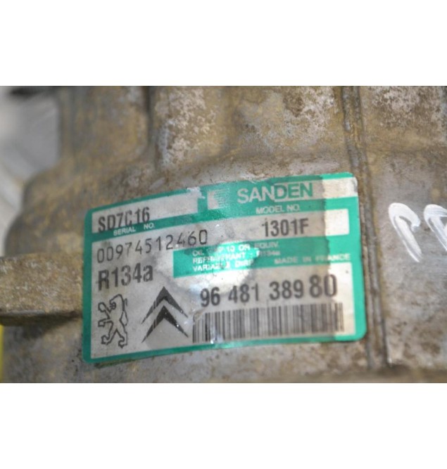 Κομπρεσέρ Aircondition - A/C Peugeot 407 2004-2009 SD7C16 9648138980