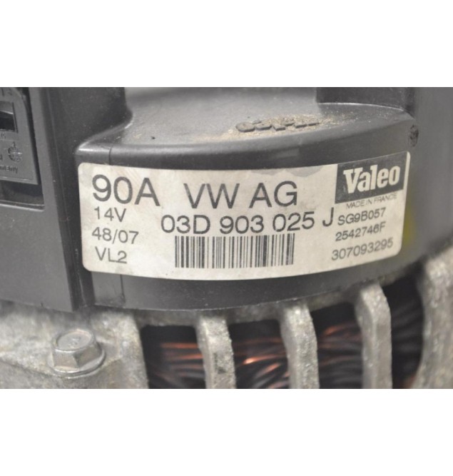 Δυναμό Seat Ibiza / Skoda Fabia 1.2 2000-2009 03D903025J 90A 14V (Volkswagen Polo)