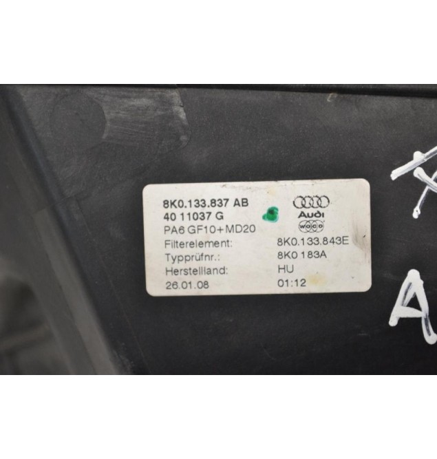 Φιλτροκούτι Audi A4 2008-2012 8K0.133.837.AB