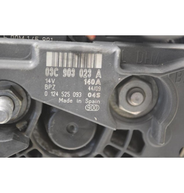 Δυναμό Seat Leon / Ibiza 1.4 TSI CAV BLG BMY CAX 2008-2013 03C903023A 0124525093 140A (Volkswagen Audi Skoda) (Γνήσιος)