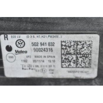 Φανάρι Εμπρός Αριστερά Volkswagen Golf 7 2012-2018 5G2941031 90024315 8K0941597E (Xenon) (Γνήσια)