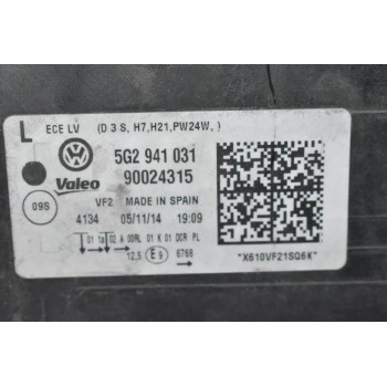 Φανάρι Εμπρός Δεξιά Volkswagen Golf 7 2012-2018 5G2941032 90024316 8K0941597E (Xenon) (Γνήσια)