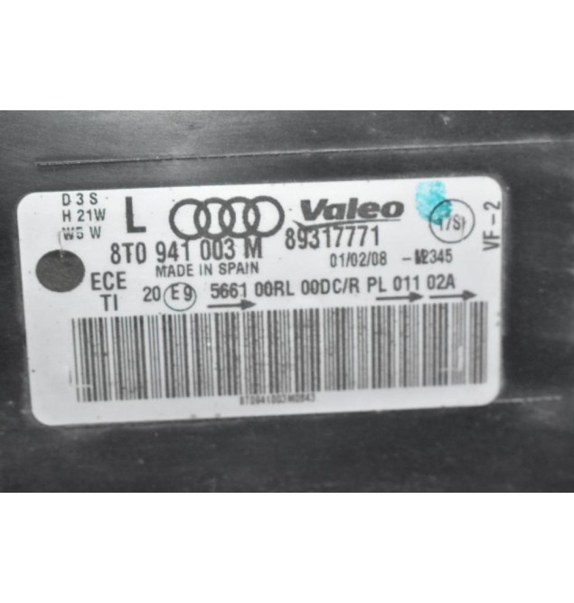 Φανάρι Εμπρός Αριστερά Audi A5 / S5 2007-2011 8T0941003M 8K0941597 (Xenon) (Γνήσιο)