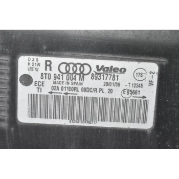 Φανάρι Εμπρός Δεξιά Audi A5 / S5 2007-2011 8T0941003M 8K0941597 (Xenon) (Γνήσιο)