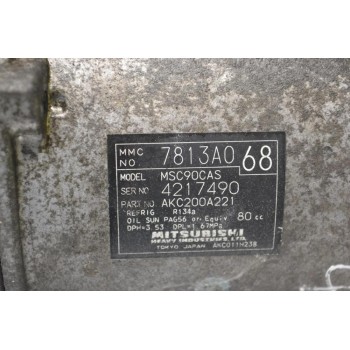 Κομπρεσέρ Aircondition - A/C Mitsubishi Outlander 2.0 BSY / 2.4 4B12 2007-2012 7813A068 MSC90CAS AKC200A221
