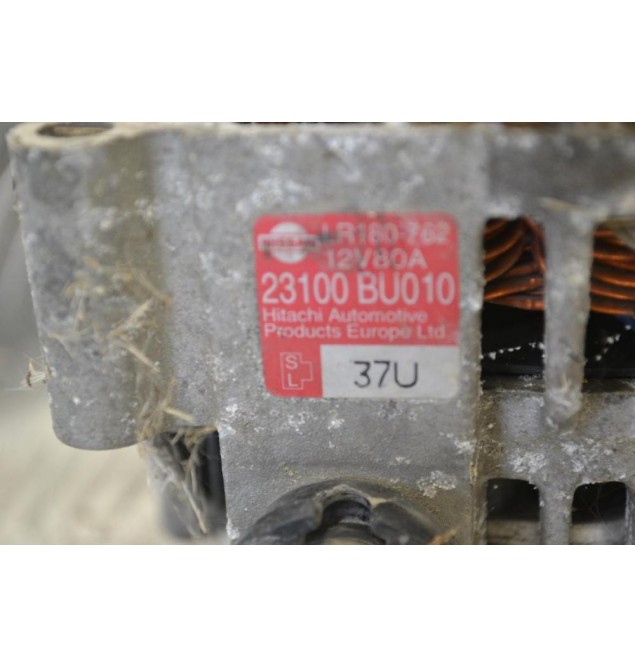 Δυναμό Nissan Almera N16 80A 12V QG15 2000-2005 23100-BU010 LR180-762 (Γνήσιο)