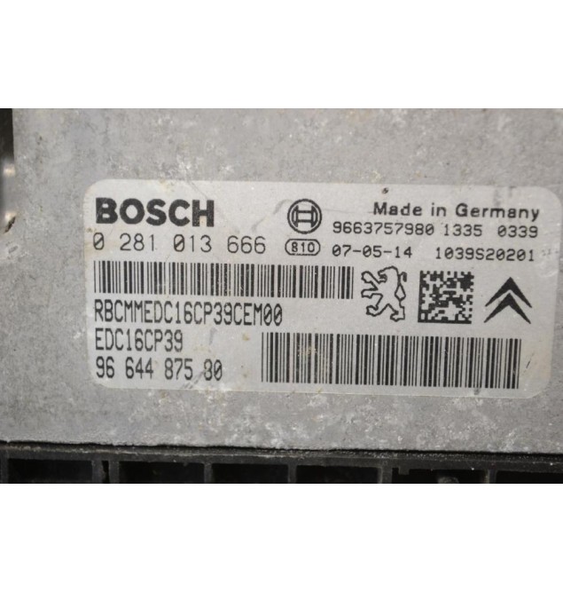 Εγκέφαλος Peugeot 407 2007-2013 BOSCH 9663757980