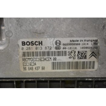 Εγκέφαλος Citroen Berlingo - Pegeuot Partner 1.6 HDI 9H03 2015-2018 0281013872 9664843780 1039S20163 9653958980