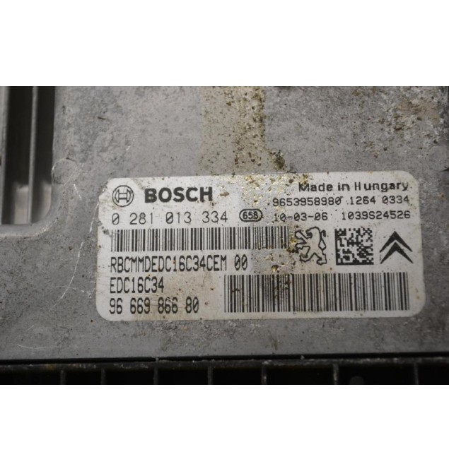 Εγκέφαλος Peugeot 3008 / 5008 HDI 2005-2020 BOSCH 9653958980 0281013334 9666986680 1039S24526 EDC16C34 (Citroen C4 / Berlingo)