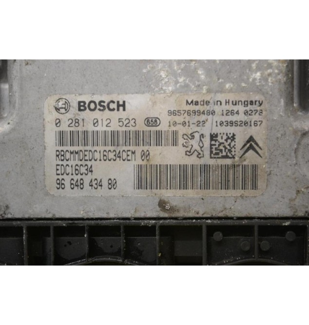 Εγκέφαλος Citroen C3 / Peugeot 207 1.4 2005-2015 9664843480 0281012523 9657699480 1039S20167