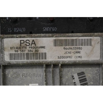Εγκέφαλος Citroen C2 2002-2008 SAGEM 9658738480 9649433980 84820V02 21585350-4A S2000PM2 CEMO