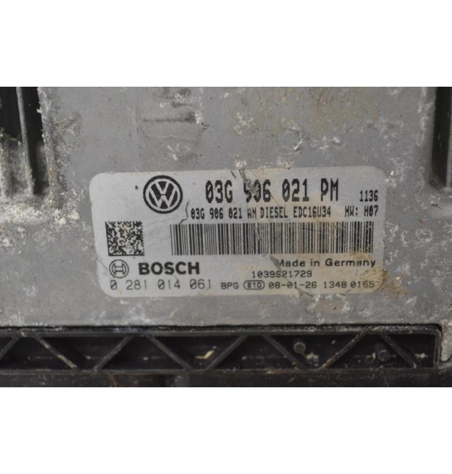 Εγκέφαλος Volkswagen Jetta / Golf 1.9 TDI 2002-2012 03G906021PM 0281014061 03G906021AN 1039S21729 (Seat Audi Skoda)
