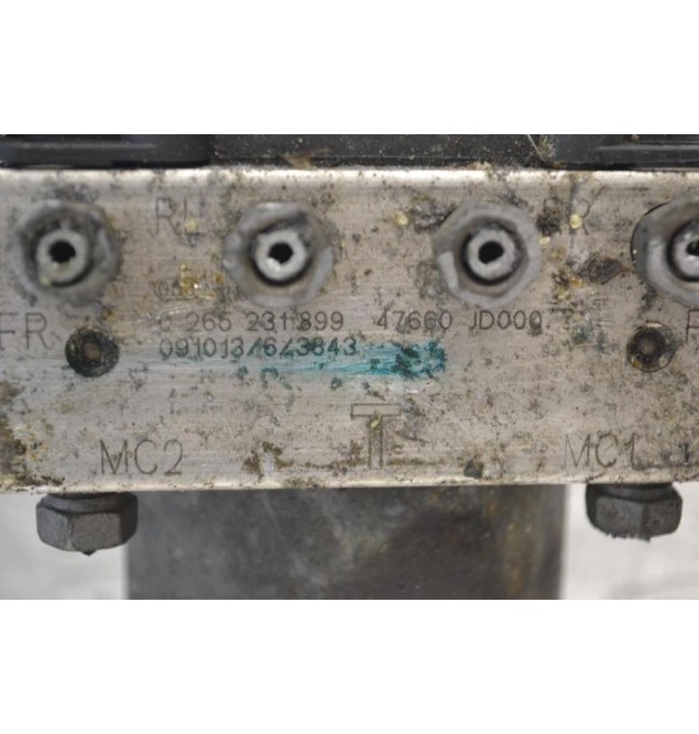 Μονάδα ABS Nissan Qashqai 2007-2013 BOSCH 47660-JD000 47660JD000 0265231899 0265800609