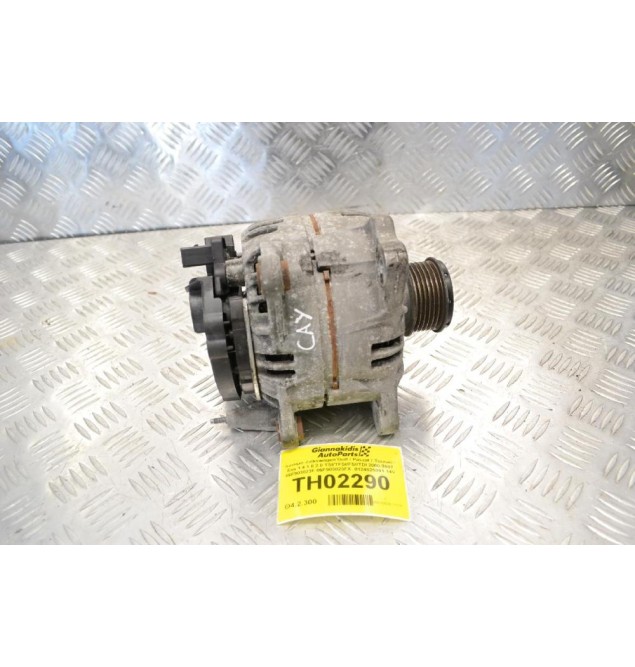 Δυναμό Volkswagen Golf / Passat / Touran / Eos 1.4 1.8 2.0 TSI/TFSI/FSI/TDI 2000-2007 06F903023F 06F903023FX  0124525091 14V 140A (Audi A1 A3 / Seat Leon Altea / Skoda Octavia Fabia)
