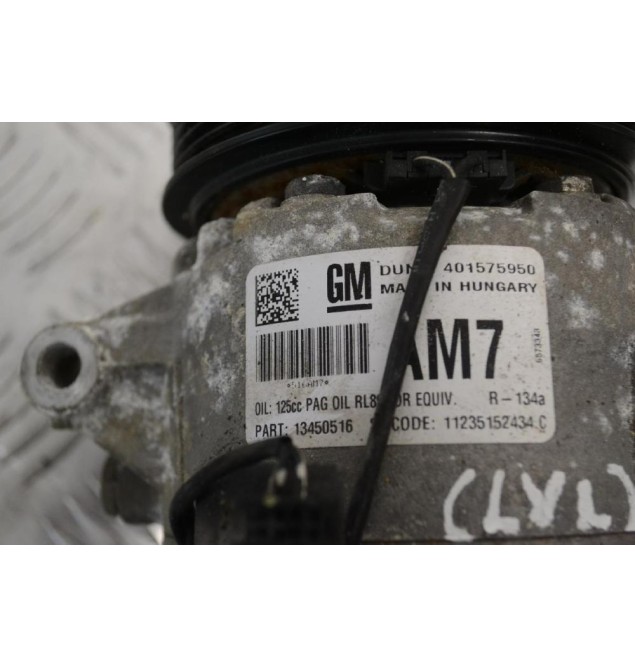 Κομπρεσέρ Aircondition - A/C Opel Astra J 1.6 B16DTH LVL 2009-2015 DELPHI 13450516