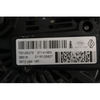 Δυναμός Renault Clio - Captur H5F H4B 2016-2020 TG12S275 (Dacia Sandero) (Γνήσιος)