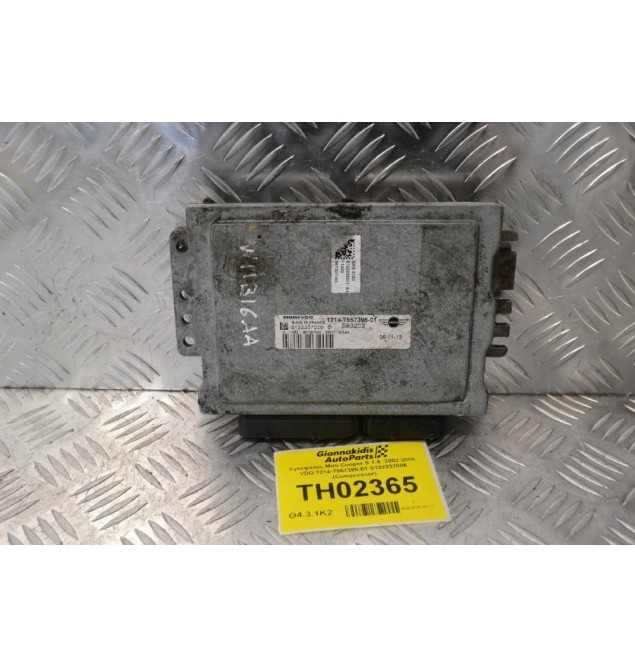 Εγκέφαλος Mini Cooper S 1.6  2002-2006 VDO 1214-7557395-01 S122237006 (Compressor)