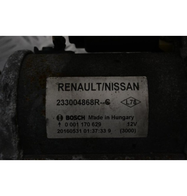 Μίζα Nissan - Renault - Mercedes 1.5 DCI K9K 2010-2017 BOSCH 233004868R-C 0001170629 (Γνήσια)