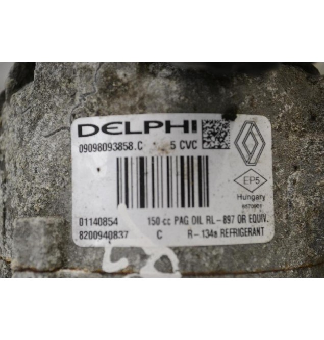 Κομπρεσέρ Aircondition - A/C Renault Megane / Scenic / Clio K9K 2001-2010 DELPHI 8200940837