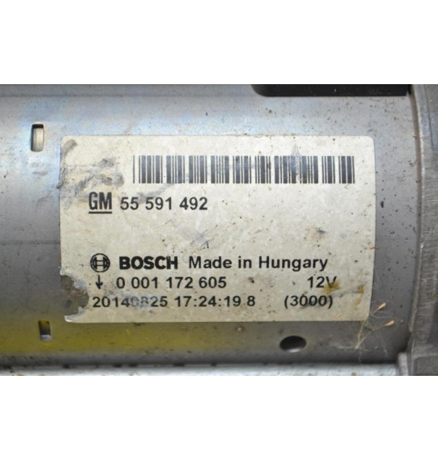 Μίζα Opel Corsa D Αρ.Κινητήρα Α13DTE 2009-2014 55591492 0001172605