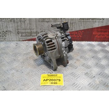 Δυναμό Toyota Avensis T25 Αρ.Κινητήρα 1ΖΖ 2003-2008 27060-0D30-F 0124315024