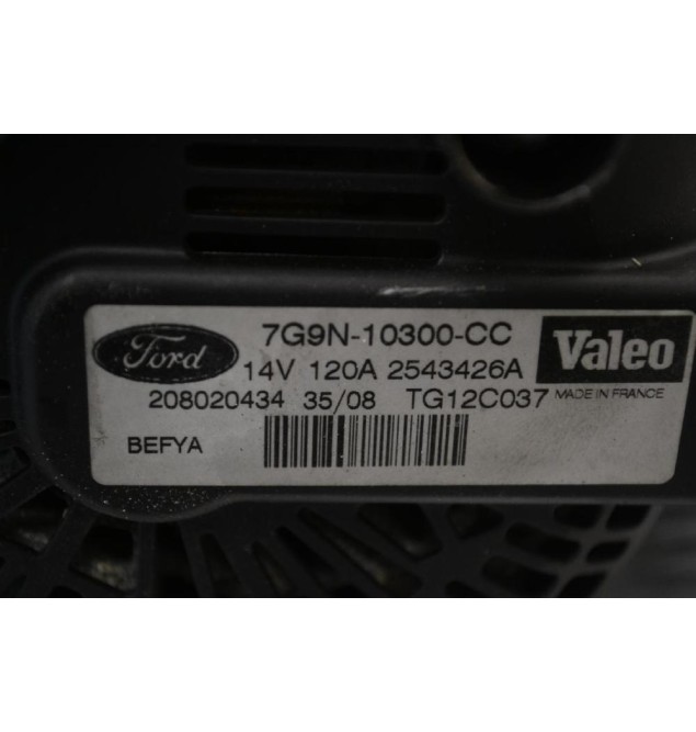 Δυναμό Ford Fiesta - Mondeo 2005-2014 7G9N-10300-CC 7G9N10300CC 14V 120A VALEO