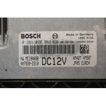 Εγκέφαλος Mitsubishi Canter 4M42/4M50 Bosch DC12v EURO4 2000-2010 0281020063 ME194098 407920-2310