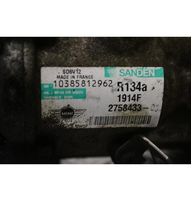 Κομπρεσέρ Aircondition A/C Mini Cooper 1.4 N12B14AA 2006-2012 2758433-01 1914F