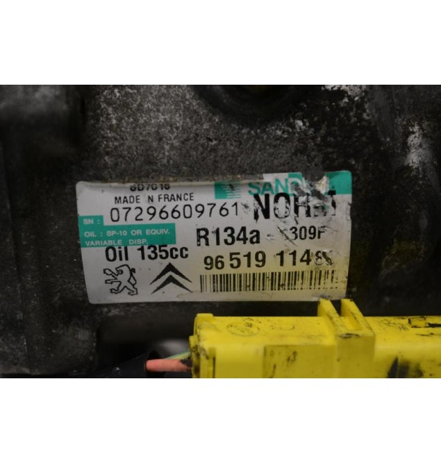 Κομπρεσέρ Aircondition - A/C Citroen C4 Picasso 6FY 2007-2013 SANDEN 9651911480