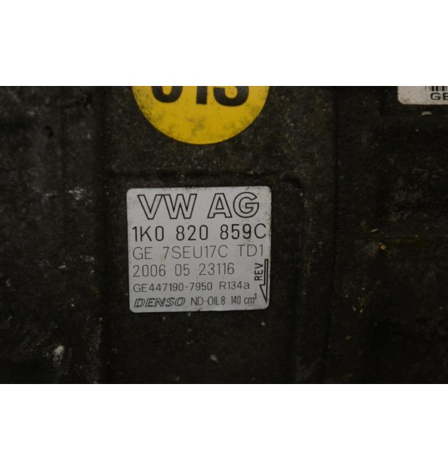 Κομπρεσέρ Aircondition - A/C Volkswagen Golf BLG 2002-2010 DENSO 1K0820859C (μικρο σπασιμο)