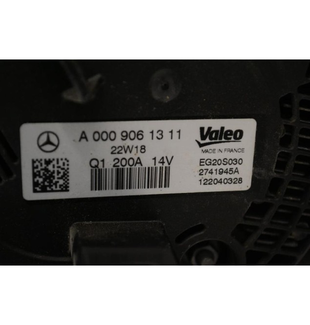 Δυναμό Mercedes-Benz A-Class W177 2018-2026 VALEO 282914 A0009061311