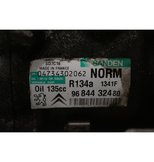 Κομπρεσέρ Aircondition A/C Citroen C4 / Peugeot 308 1.6 HDI 9HR 9H05 HDI 2011-2015 9684432480 1341F