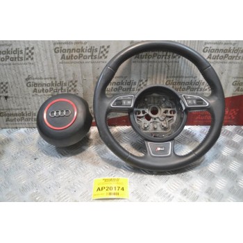Τιμόνι & Αερόσακος Audi A6 S Line 2010-2020 4G0419091R 8X0880201C