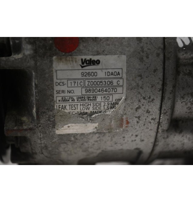 Κομπρεσέρ Aircondition - A/C Nissan Almera 2000-2006 M9R Valeo 926001DA0A