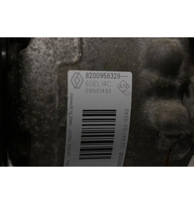 Κομπρεσέρ Aircondition A/C Renault Scenic III - Megane III 1.4 16v H4J700 2009-2016 8200958328 6SEL14C (Μικρό Σπάσιμο)