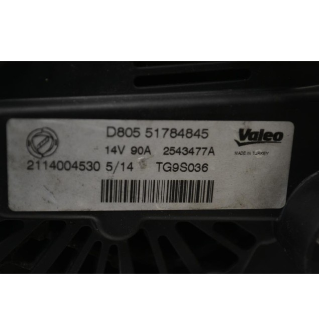 Δυναμός Fiat Punto / 500 / Panda 1.3 JTD 169A5000 2004-2010 51784845 2543477A (Alfa Romeo Mito) (Citroen Nemo)