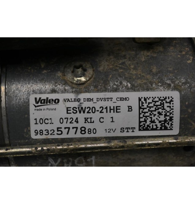 Μίζα Peugeot Partner 2018-2025 VALEO 9832577880 ESW20-21HEB