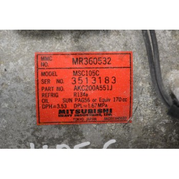 Κομπρεσέρ Aircondition Mitsubishi L200 4D56 K74 1997-2005 MR360532