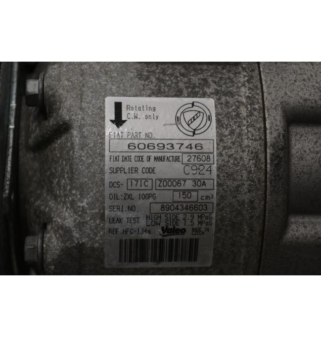Κομπρεσέρ Aircondition - A/C Alfa Romeo 159 Brera 2.2 JTS 939A5000 2006-2011 60693746