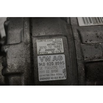 Κομπρεσέρ Aircondition A/C Volkswagen Golf Passat Jetta Touran Eos Scirocco Tiguan TSI TFSI TDI 2003-2015 1K0820859S (Seat Leon Toledo Ibiza Alhambra / Skoda  Fabia octavia SuperB Yeti Roomster)