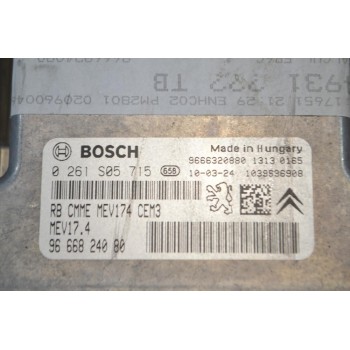 Εγκέφαλος Κινητήρα Peugeot 3008 2009-2016 9666824080 9666320880 0261S05715