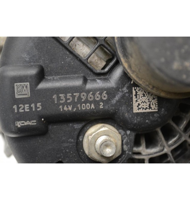 Δυναμό Opel Astra J 1.6 A16LET 2009-2015 13579666 100A (Γνήσιος)